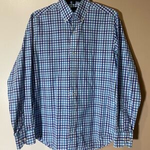 Tailorbird Collection 100% cotton Men's Blue Checkered Shirt Size S